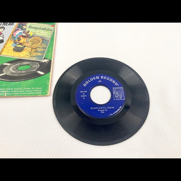 Rumpelstiltskin / Princess and The Pea Little Golden Book 45 Record Read & Hear. - Picture 4 of 6